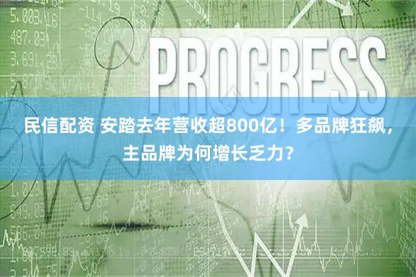 民信配资 安踏去年营收超800亿！多品牌狂飙，主品牌为何增长乏力？